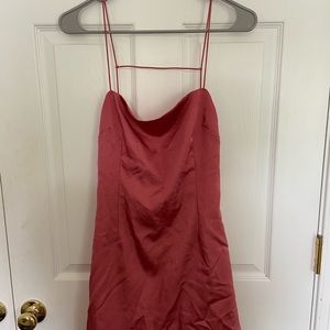 Super Down Red Short Dress